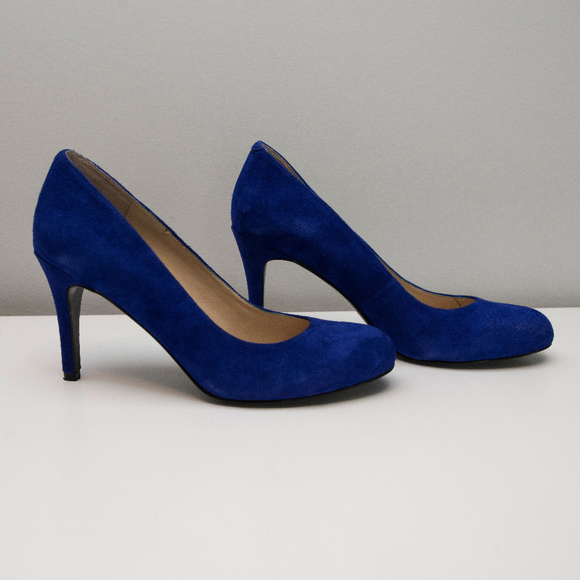 Nine West Shoes - Royal Blue Suede Nine West Pump Shoes